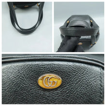 Load image into Gallery viewer, GUCCI Tifosa Leather Tote Bag Black
