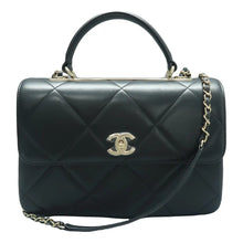 Load image into Gallery viewer, Chanel Trendy CC Flap Dual Lambskin Quilted Small Handle Bag Black
