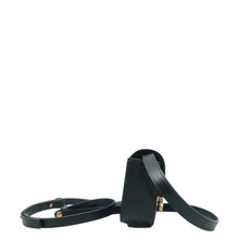 Load image into Gallery viewer, CELINE Triomphe Shiny Calfskin Leather Shoulder Bag Black
