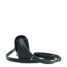 Load image into Gallery viewer, CELINE Triomphe Shiny Calfskin Leather Shoulder Bag Black
