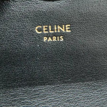 Load image into Gallery viewer, CELINE Triomphe Shiny Calfskin Leather Shoulder Bag Black
