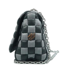 Load image into Gallery viewer, Louis Vuitton Twist Calfskin Damier Shoulder Bag Black White
