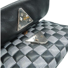 Load image into Gallery viewer, Louis Vuitton Twist Calfskin Damier Shoulder Bag Black White
