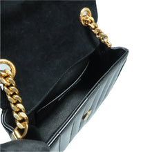 Load image into Gallery viewer, Saint Laurent Vicky Patent Matelasse Calfskin Monogram Chain Bag Black
