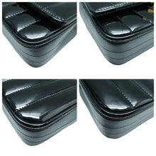 Load image into Gallery viewer, Saint Laurent Vicky Patent Matelasse Calfskin Monogram Chain Bag Black
