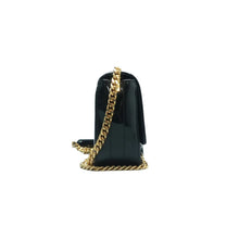 Load image into Gallery viewer, Saint Laurent Vicky Patent Matelasse Calfskin Monogram Chain Bag Black
