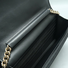 Load image into Gallery viewer, Chanel Wallet On Chain Boy Leather Shoulder Bag Black
