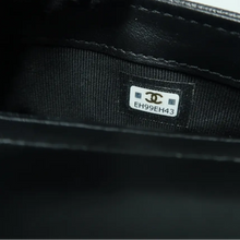 Load image into Gallery viewer, Chanel Wallet On Chain Boy Half Flap Leather Shoulder Bag Black
