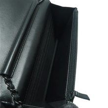 Load image into Gallery viewer, CHANEL Wallet On Chain Leather Shoulder Bag Black
