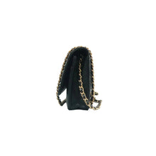 Load image into Gallery viewer, CHANEL Wallet On Chain Leather Shoulder Bag Black
