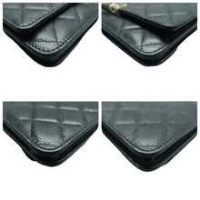 Load image into Gallery viewer, Chanel Wallet On Chain Leather Shoulder Bag Black
