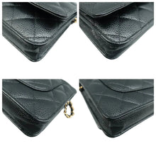 Load image into Gallery viewer, CHANEL Wallet On Chain Leather Shoulder Bag Black
