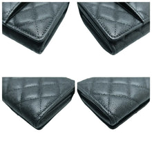 Load image into Gallery viewer, CHANEL Quilted Leather WOC Wallet On Chain Crossbody Bag Black
