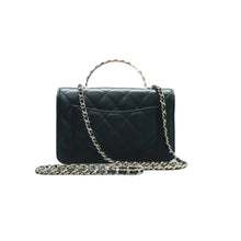 Load image into Gallery viewer, CHANEL Wallet on Chain Quilted Leather Satchel Bag Black
