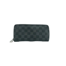 Load image into Gallery viewer, LOUIS VUITTON Zippy Damier Graphite Canvas Wallet Black
