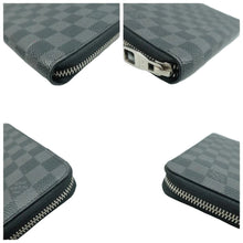 Load image into Gallery viewer, LOUIS VUITTON Zippy Damier Graphite Canvas Wallet Black
