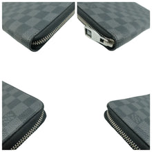 Load image into Gallery viewer, Louis Vuitton Zippy Damier Graphite Canvas Wallet Black
