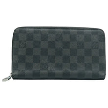 Load image into Gallery viewer, Louis Vuitton Zippy Damier Graphite Canvas Wallet Black
