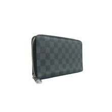 Load image into Gallery viewer, Louis Vuitton Zippy Damier Graphite Canvas Wallet Black
