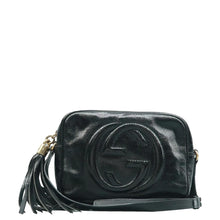 Load image into Gallery viewer, GUCCI Soho Patent Leather Shoulder Bag Black
