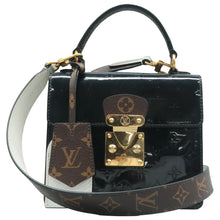 Load image into Gallery viewer, Louis Vuitton Spring street Monogram Patent Leather Satchel Bag Black
