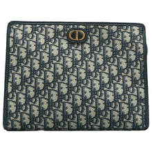 Load image into Gallery viewer, Christian Dior 30 Montaigne Fabric Clutch Bag Blue
