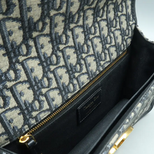 Load image into Gallery viewer, Christian Dior 30 Montaigne Fabric Shoulder Bag Blue
