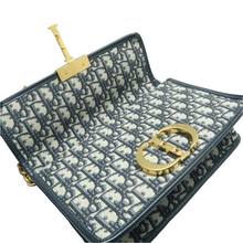 Load image into Gallery viewer, Christian Dior 30 Montaigne Fabric Shoulder Bag Blue
