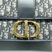 Load image into Gallery viewer, Christian Dior 30 Montaigne Fabric Shoulder Bag Blue
