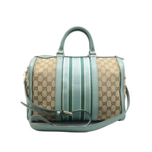 Load image into Gallery viewer, Gucci  Vintage Web Original GG Boston Bag Beige
