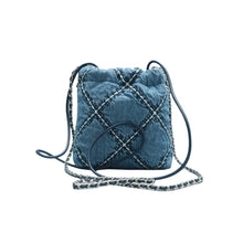 Load image into Gallery viewer, CHANEL 22 Fabric Satchel Bag Blue
