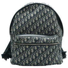 Load image into Gallery viewer, Christian Dior Oblique Rider Fabric Backpack Bag Blue
