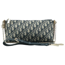 Load image into Gallery viewer, Christian Dior Fabric Shoulder Bag Blue
