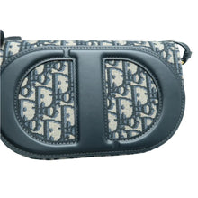 Load image into Gallery viewer, Christian DIOR CD Signature Fabric Shoulder Bag Blue
