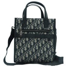 Load image into Gallery viewer, Christian Dior Safari North South Canvas Tote Bag Black
