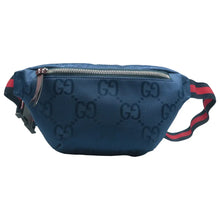 Load image into Gallery viewer, GUCCI GG Off The Grid Monogram Econyl Nylon Belt Bag Navy Blue
