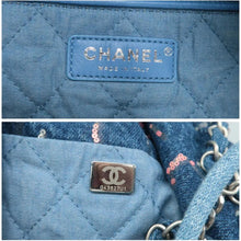 Load image into Gallery viewer, Chanel Chanel 22 Denim Sequin Shoulder Bag Blue
