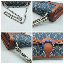 Load image into Gallery viewer, GUCCI Dionysus Denim GG Shoulder Bag Blue
