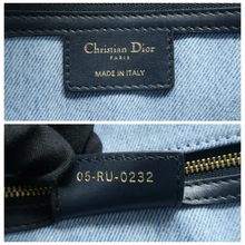 Load image into Gallery viewer, Christian Dior Dior Caro Denim - Jeans Shoulder Bag Blue
