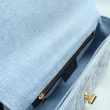 Load image into Gallery viewer, Christian Dior Dior Caro Denim - Jeans Shoulder Bag Blue
