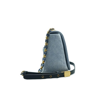 Load image into Gallery viewer, Christian Dior Dior Caro Denim - Jeans Shoulder Bag Blue
