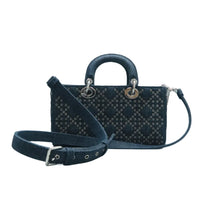 Load image into Gallery viewer, Dior Lady D-Joy Denim - Jeans Satchel Bag Blue
