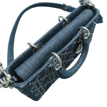 Load image into Gallery viewer, Dior Lady D-Joy Denim - Jeans Satchel Bag Blue
