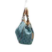 Load image into Gallery viewer, GUCCI Sukey Denim Jeans Tote Bag Blue
