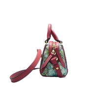 Load image into Gallery viewer, Gucci Boston Blooms Canvas Satchel Bag Bicolor
