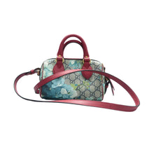 Load image into Gallery viewer, Gucci Boston Blooms Canvas Satchel Bag Bicolor
