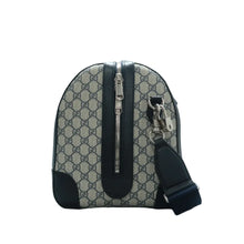 Load image into Gallery viewer, Gucci Web Medium Ophidia GG Supreme Monogram Textured Dollar Calfskin Duffle Bag Beige
