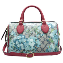 Load image into Gallery viewer, GUCCI Boston Blooms Canvas Satchel bag Bicolor
