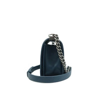 Load image into Gallery viewer, CHANEL Boy Medium Quilted Leather Crossbody Bag Blue
