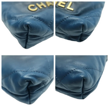 Load image into Gallery viewer, Chanel Chanel 22 Leather Satchel Bag Blue
